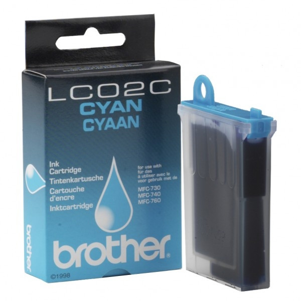 Brother LC-02C cartouche d'encre cyan (d'origine) LC02C 028529 - 1