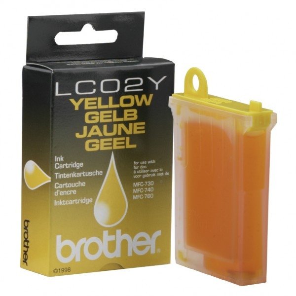 Brother LC-02Y cartouche d'encre jaune (d'origine) LC02Y 028569 - 1