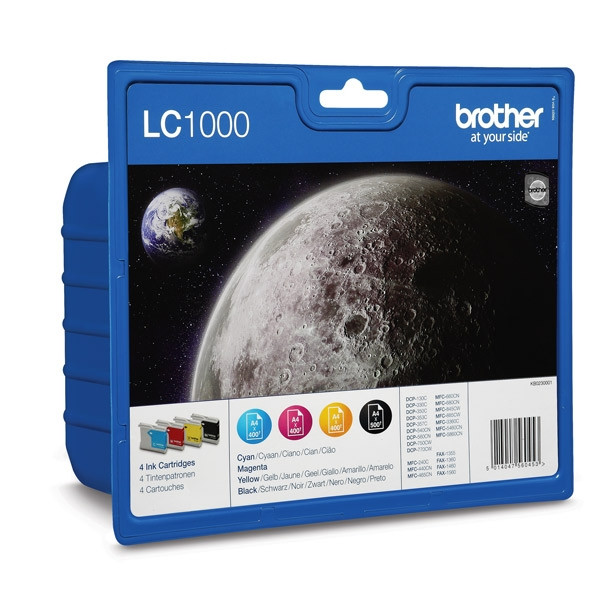 Brother LC-1000VALBP multipack noir + 3 couleurs (d'origine) LC-1000VALBP 029080 - 1