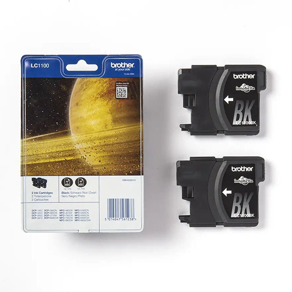 Brother LC-1100BKBP2 duopack (d'origine) - noir LC-1100BKBP2 350016 - 1