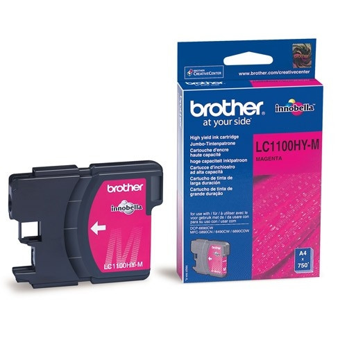 Brother LC-1100HYM cartouche d'encre haute capacité (d'origine) - magenta LC1100HYM 028860 - 1