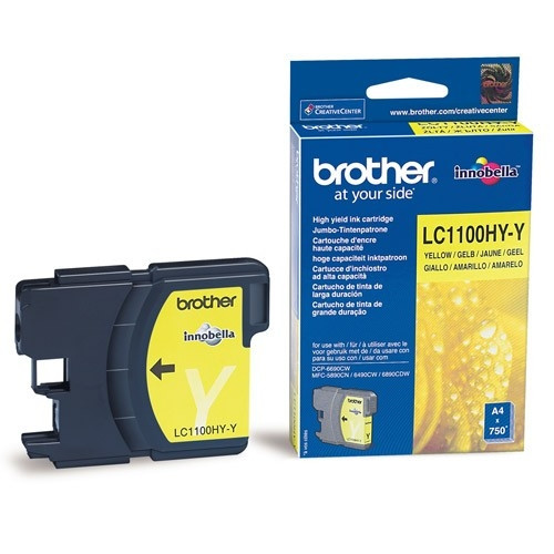 Brother LC-1100HYY cartouche d'encre haute capacité (d'origine) - jaune 028866 - 1