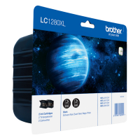 Brother LC-1280XLBK duopack (d'origine) - noir LC-1280XLBKBP2 350022