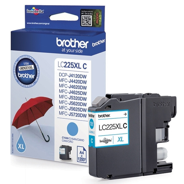 Brother LC-225XLC cartouche d'encre haute capacité (d'origine) - cyan LC-225XLC 029150 - 1