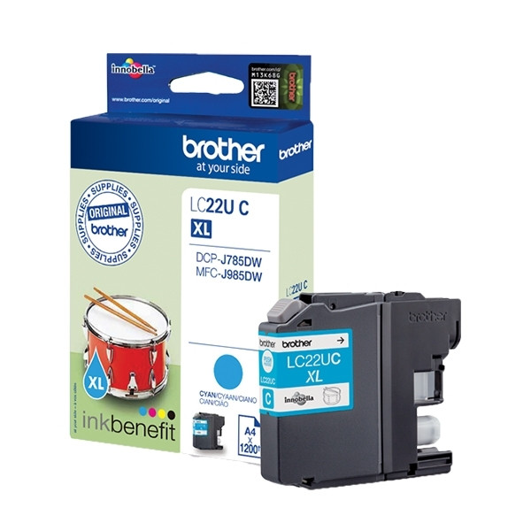 Brother LC-22UC XL cartouche d'encre cyan (d'origine) LC-22UC 902609 - 1
