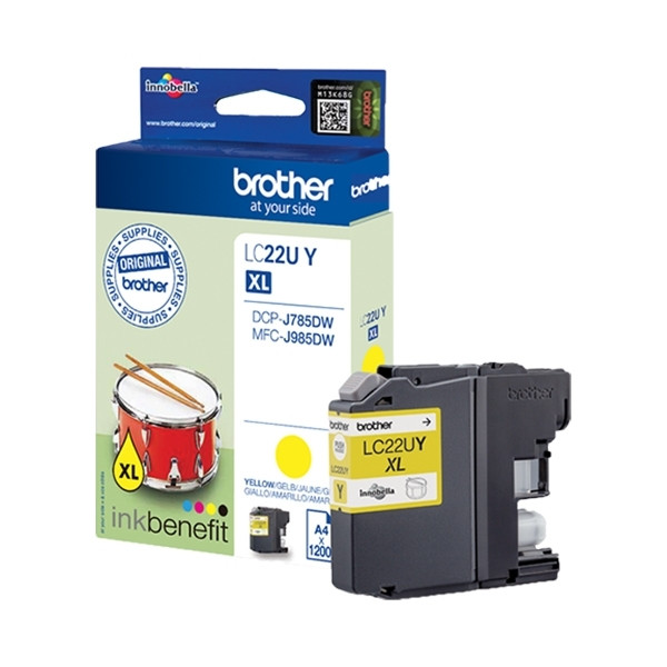 Brother LC-22UY XL cartouche d'encre jaune (d'origine) LC-22UY 350034 - 1