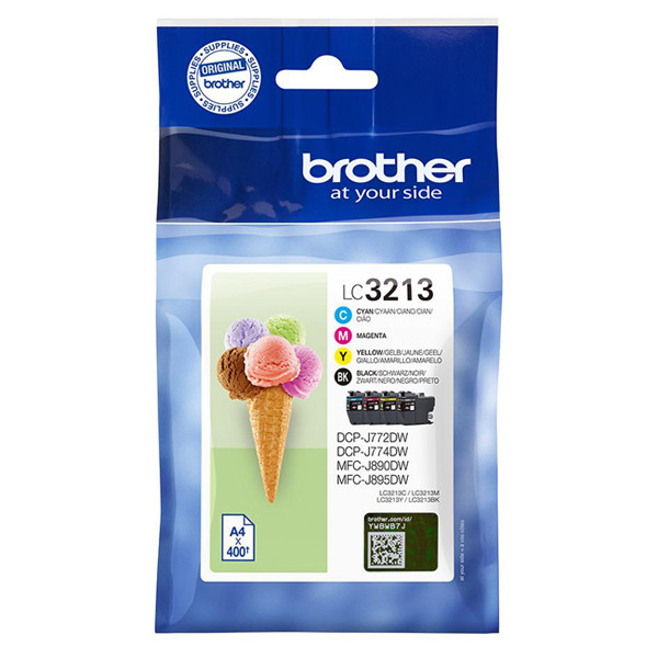 Brother LC-3213VAL multipack 4 cartouches d'encre (d'origine) LC3213VALBP LC3213VALDR 028494 - 1