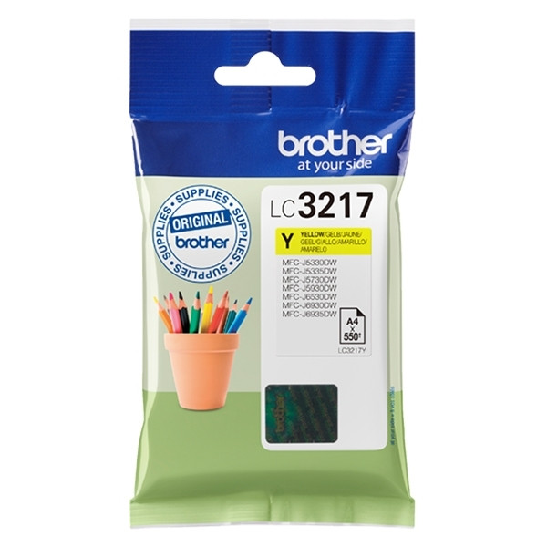 Brother LC-3217Y cartouche d'encre (d'origine) - jaune LC3217Y 028906 - 1