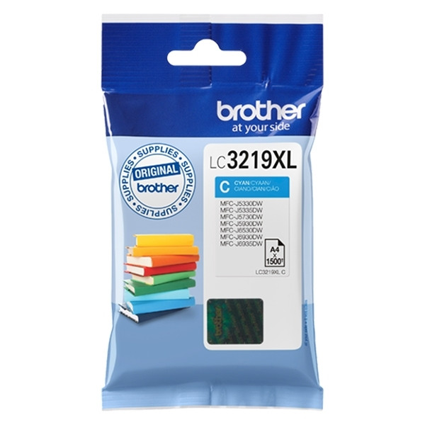 Brother LC-3219XL C cartouche d'encre haute capacité (d'origine) - cyan LC3219XLC 028910 - 1