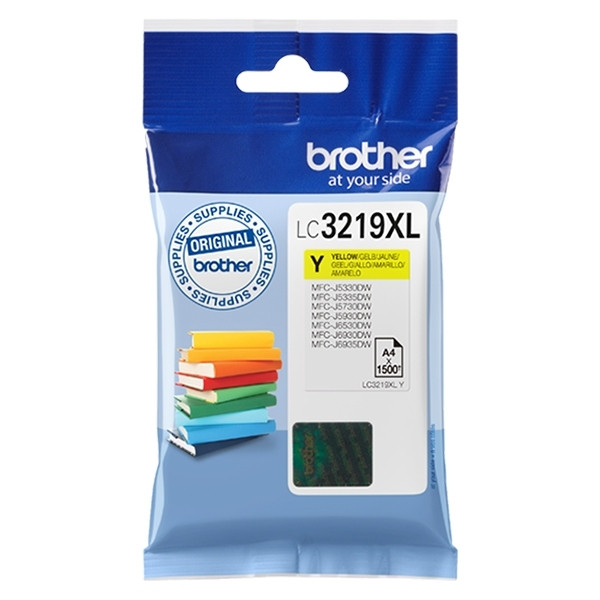 Brother LC-3219XL Y cartouche d'encre haute capacité (d'origine) - jaune LC3219XLY 028914 - 1