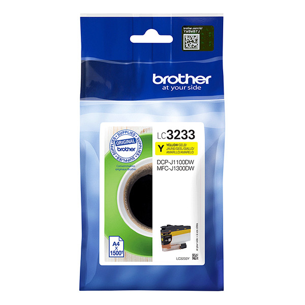 Brother LC-3233Y cartouche d'encre jaune (d'origine) LC3233Y 051208 - 1