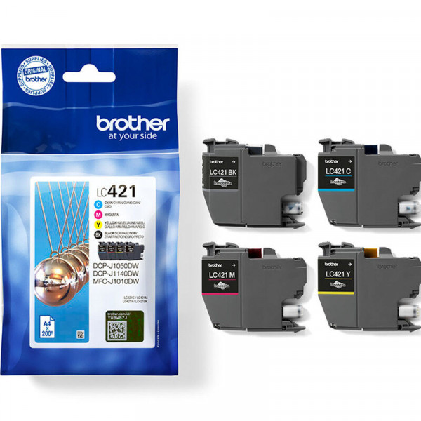 Brother LC-421VAL multipack noir + 3 couleurs (d'origine) LC-421VAL 051292 - 1