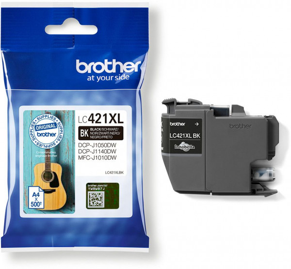 Brother LC-421XLBK cartouche d'encre haute capacité (d'origine) - noir LC-421XLBK 904249 - 1