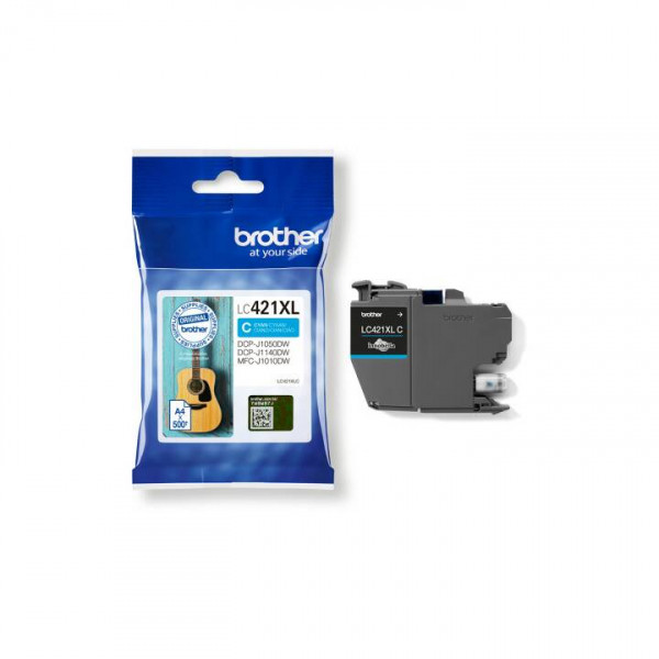 Brother LC-421XLC cartouche d'encre haute capacité (d'origine) - cyan LC-421XLC 904250 - 1
