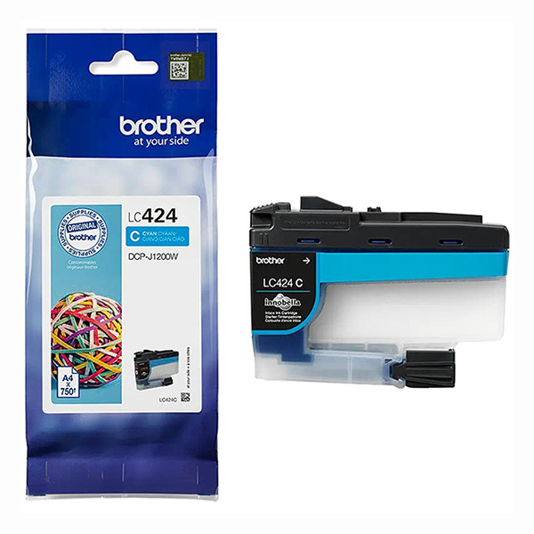 Brother LC-424C cartouche d'encre (d'origine) - cyan LC424C 051268 - 1