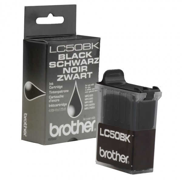 Brother LC-50BK cartouche d'encre (d'origine) - noir LC50BK 028709 - 1