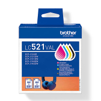 Brother LC-521VAL multipack (d'origine) - noir + 3 couleurs LC521VAL 051478