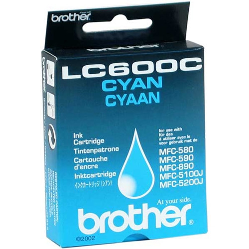Brother LC-600C cartouche d'encre (d'origine) - cyan LC600C 028960 - 1