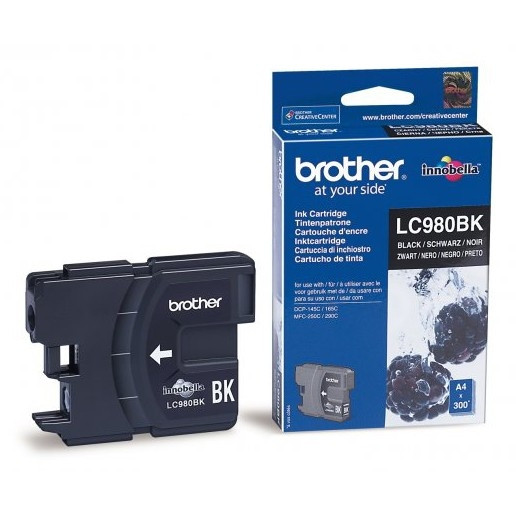 Brother LC-980BK cartouche d'encre noire (d'origine) LC980BK 028868 - 1