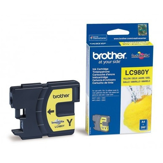 Brother LC-980Y cartouche d'encre (d'origine) - jaune LC980Y 028874 - 1