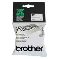Brother M-K231BZ cassette à ruban non laminé 12 mm (d'origine) - noir sur blanc MK231BZ 080602