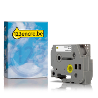 Marque 123encre remplace Brother HSe-241 gaine thermorétractable 18 mm- noir sur blanc 088889