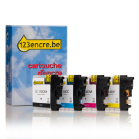 Marque 123encre remplace Brother LC-1100VALBP multipack 4 cartouches
