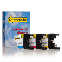 Marque 123encre remplace Brother LC-1220RBWBP multipack 3 cartouches