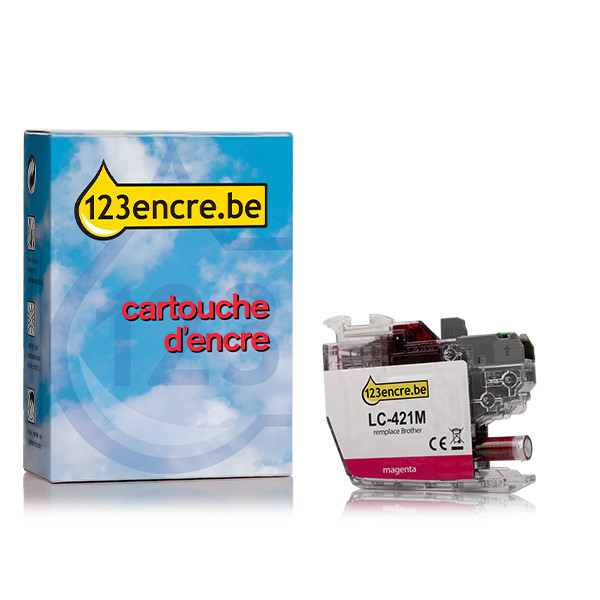 Brother Marque 123encre remplace Brother LC-421M cartouche d'encre- magenta LC-421MC 051289 - 1