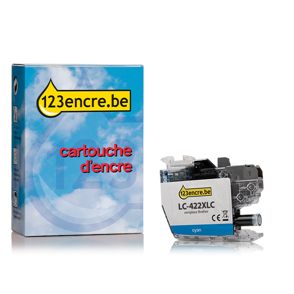 Brother Marque 123encre remplace Brother LC-422XLC cartouche d'encre haute capacité- cyan LC-422XLCC 051315 - 1