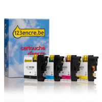 Marque 123encre remplace Brother LC-985VALBP multipack 4 cartouches d'encre