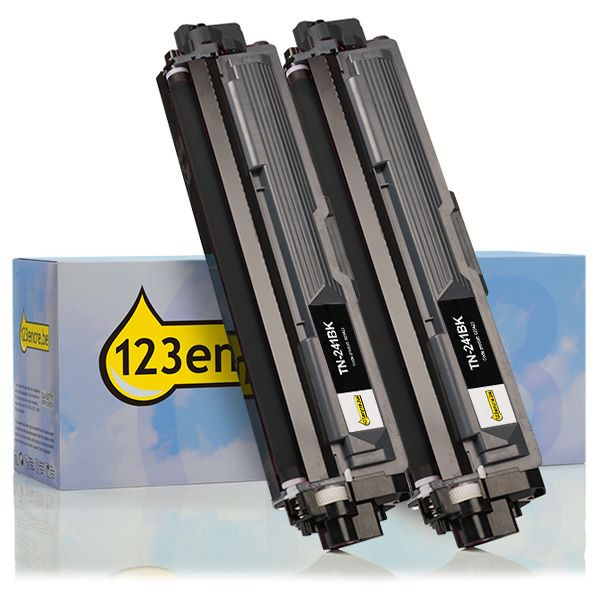 Brother Marque 123encre remplace Brother TN-241BK toner double pack- noir TN241BKTWINC 051327 - 1