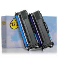 Brother Marque 123encre remplace Brother TN-329C toner duopack - cyan TN329CTWINC 132184