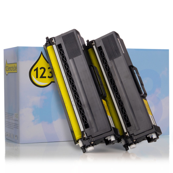 Brother Marque 123encre remplace Brother TN-329Y toner duopack - jaune TN329YTWINC 132186 - 1
