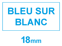Marque 123encre remplace Brother TZe-243 cassette à ruban 18 mm - bleu sur blanc 080447