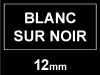 Marque 123encre remplace Brother TZe-335 cassette à ruban 12 mm - blanc sur noir