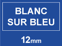 Brother Marque 123encre remplace Brother TZe-535 ruban 12 mm- blanc sur bleu TZe535C 080481 - 1