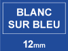 Marque 123encre remplace Brother TZe-535 ruban 12 mm- blanc sur bleu