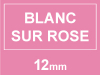 Marque 123encre remplace Brother TZe-MQP35 ruban 12 mm - blanc sur fuchsia