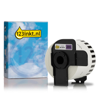 Marque 123encre remplace Brother DK-22205 étiquette continue pour pharmacie - noir sur violet 653453