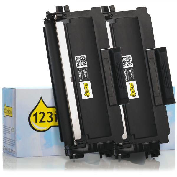 Brother Marque 123encre remplace Brother TN-2220 duopack de toners haute capacité - noir TN2220C 160719 - 1