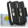Marque 123encre remplace Brother TN-2220 duopack de toners haute capacité - noir