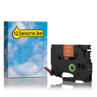Marque 123encre remplace Brother TZe-RW34 ruban 12 mm - or sur bordeaux 080963