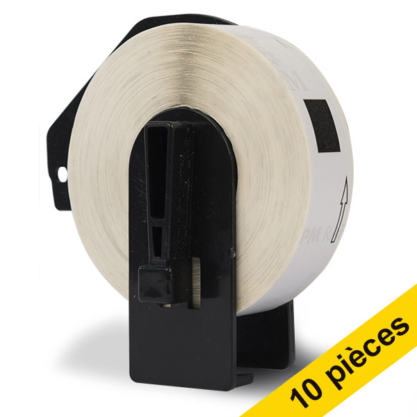 Brother Offre: 10x marque 123encre remplace Brother DK-11204 étiquettes multi-usage DK11204C 650518 - 1