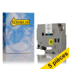 Brother Offre: 5x Brother HSe-211 ruban thermorétractable 6 mm (marque 123encre) - noir sur blanc  650661