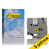 Brother Offre: 5x Brother TZe-FX221 Flexi ID tape 9 mm (marque 123encre) - noir sur blanc  650662