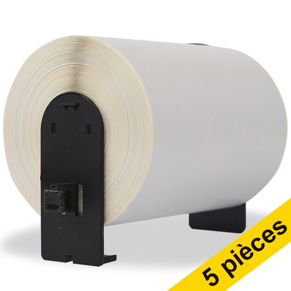 Brother Offre: 5x marque 123encre remplace Brother DK-11247 étiquettes d'expédition grand format DK11247C 650531 - 1