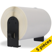 Brother Offre: 5x marque 123encre remplace Brother DK-11247 étiquettes d'expédition grand format DK11247C 650531