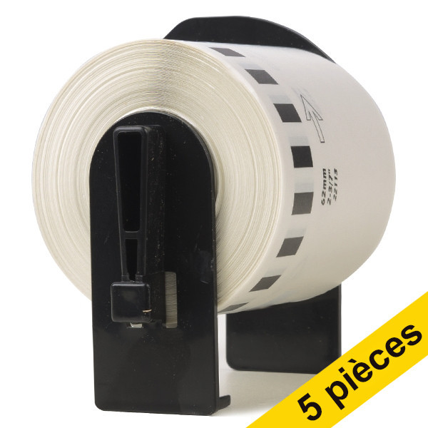 Brother Offre: 5x marque 123encre remplace Brother DK-22113 rouleau de film continu  - transparent DK22113C 650652 - 1