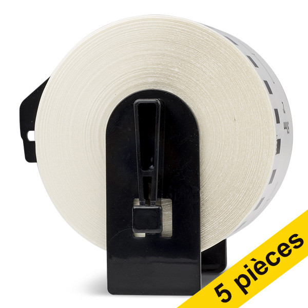 Brother Offre: 5x marque 123encre remplace Brother DK-22223 rouleau de papier continu  - blanc  650554 - 1